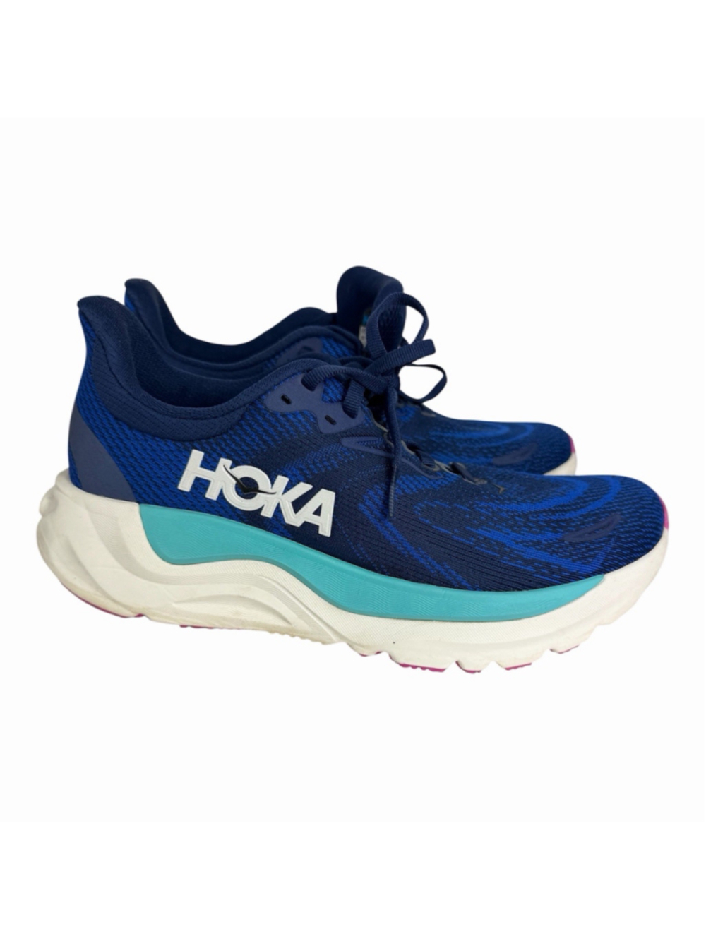 Hoka One One Arahi 8 Shoes Womens 8 Blue Road Running Athletic Comfort Sneaker